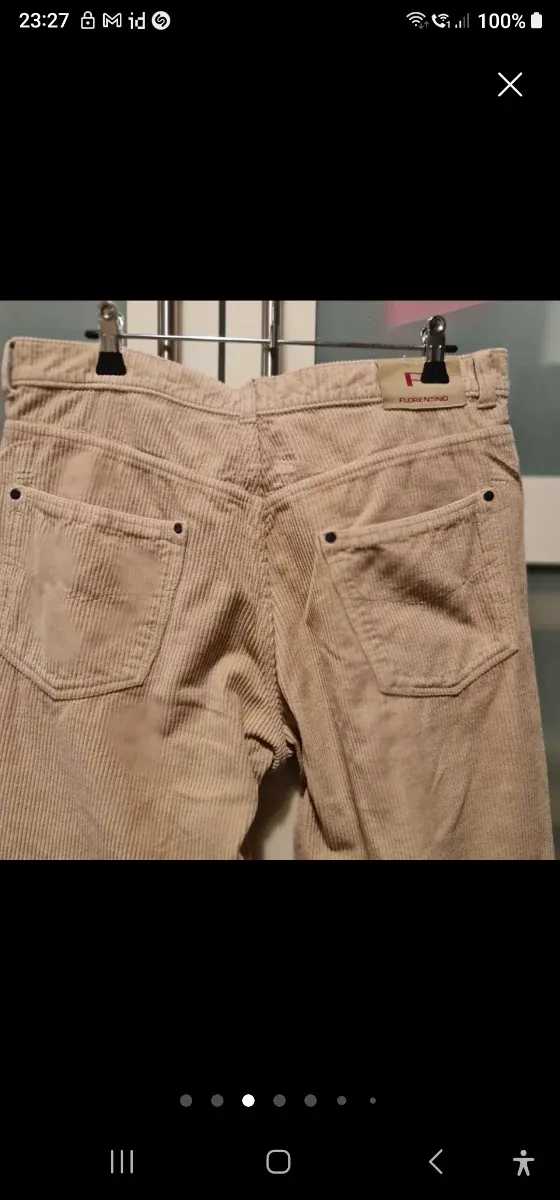 Pantalón Pana Beige Florentino Talla 42