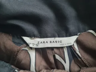 Blusa seda Zara cuello halter lazo