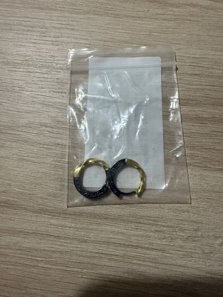 Pendientes Aro Negro y Oro