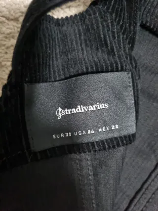 Peto Pana Negro Stradivarius Talla 38