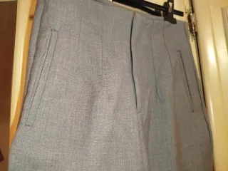 Pantalones Stradivarius Gris Traje