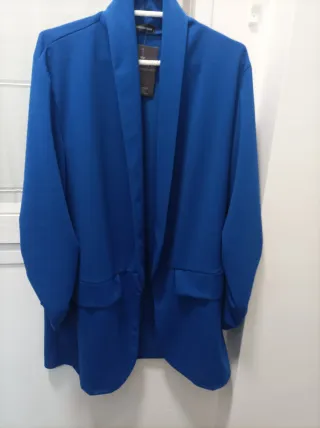 Blazer azul mujer