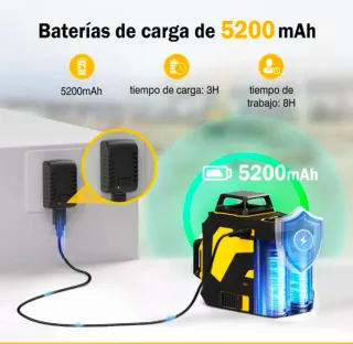 Nivel Láser Verde 3x360° Profesional 3D