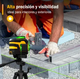 Nivel Láser Verde 3x360° Profesional 3D