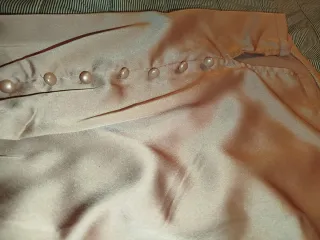 Vestido Mujer Elegante de satén rosa