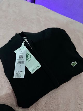 Chándal Lacoste Negro Talla XL