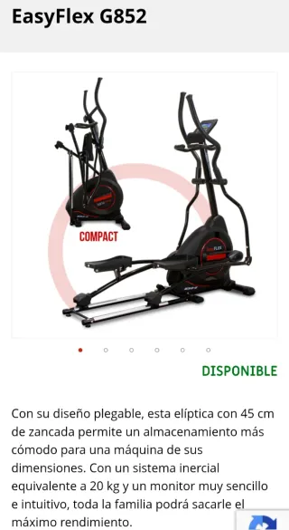 Bicicleta Elíptica BH EASYFLEX 