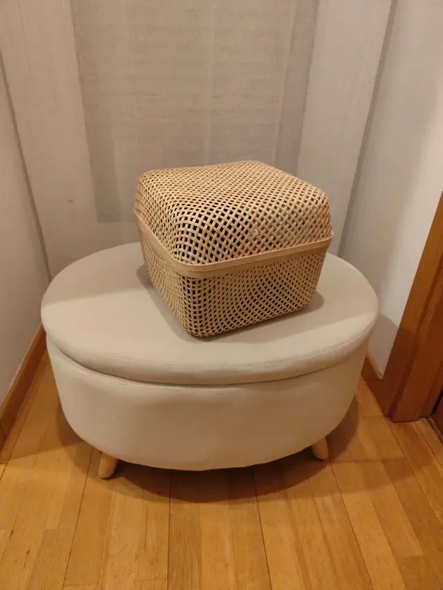 Caja SMARRA IKEA con tapa natural