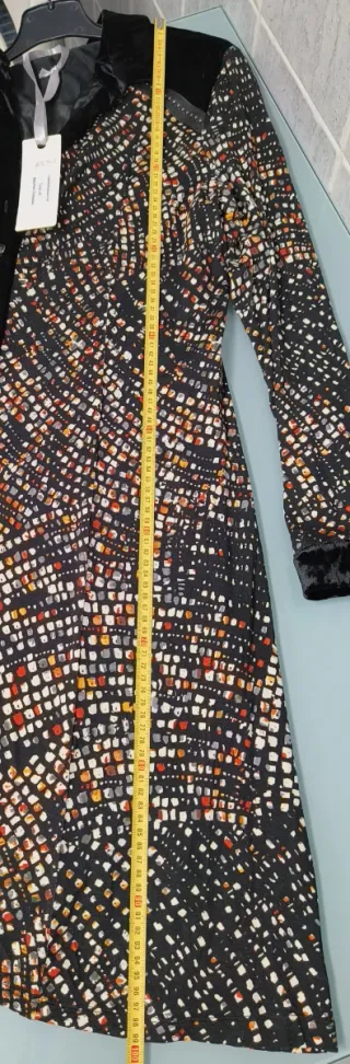 Vestido Bato Peto negro multicolor