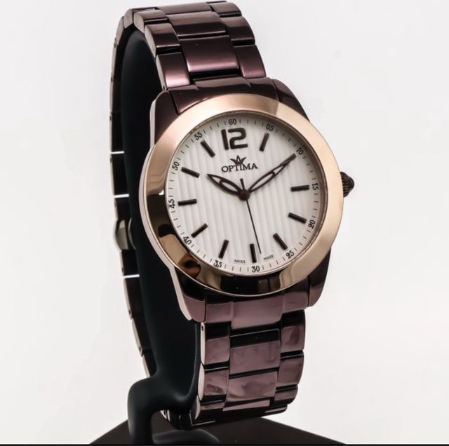 Orologio Optima OSL257 Swiss Made Acciaio #donna