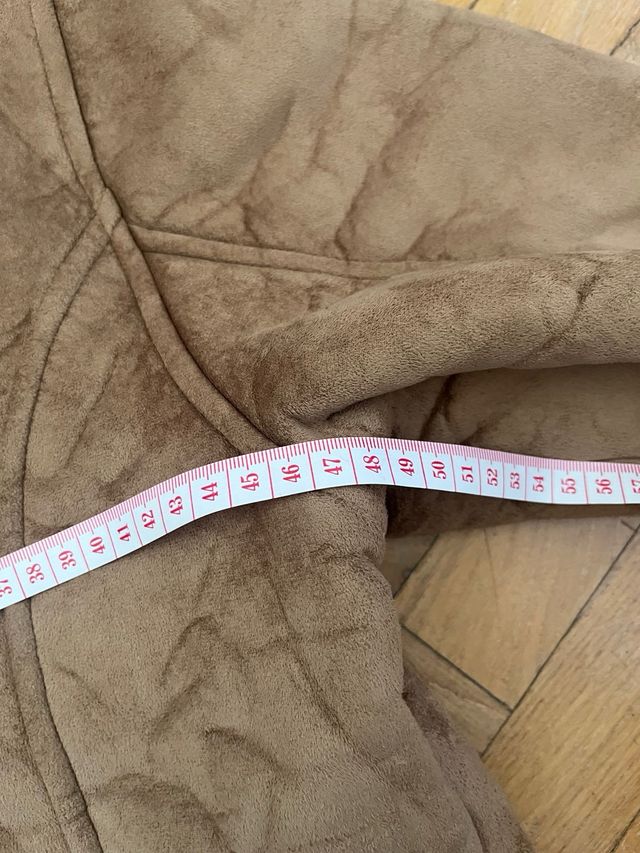 Chaqueta borrego vintage marrón y blanco