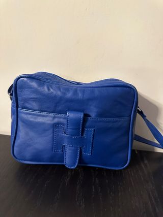 Bolso piel azul nuevo