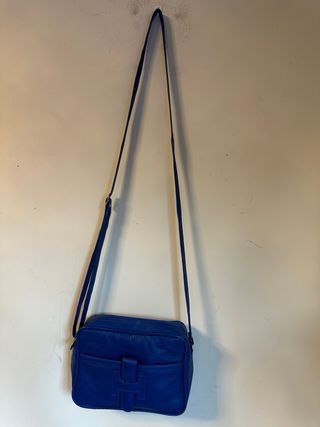 Bolso piel azul nuevo