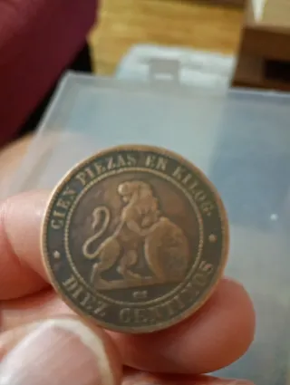 Moneda 10 Centimos 1870