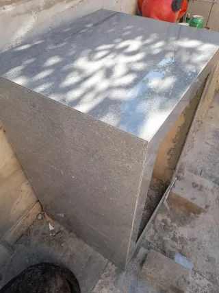 BARBACOA DE OBRA CON FREGADERPO