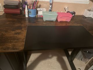 Escritorio moderno madera y negro