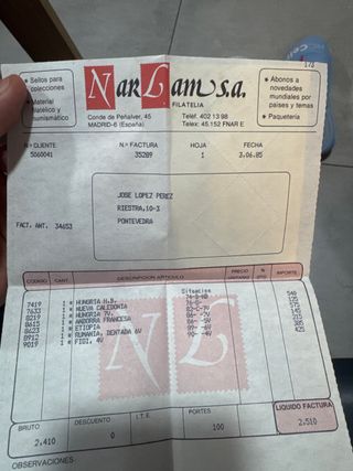 Sellos Mundial 82 España
lote  antigüedades urge