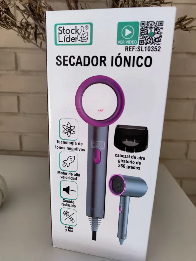 Secador de pelo iónico con motor de alta velocidad