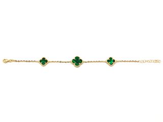 E1798272-5	Pulsera Oro 18k Con Malaquita