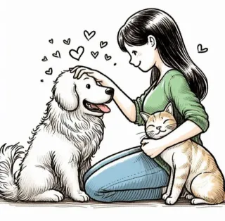 Cuidadora de mascotas.