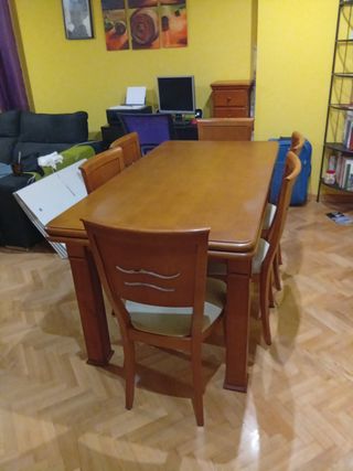 Mesa comedor extensible madera 6-10 personas