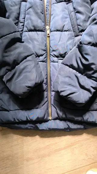 Abrigo acolchado niña azul marino talla 7-8 años 