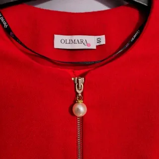 Abrigo mujer rojo