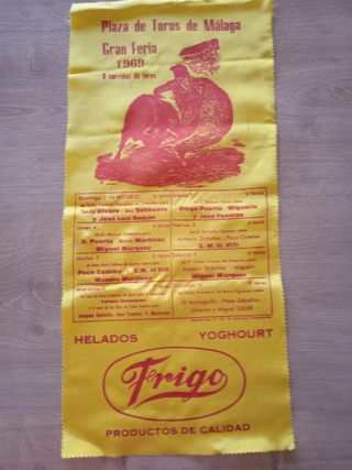 Cartel Seda Toros Plaza de Toros Málaga 1969