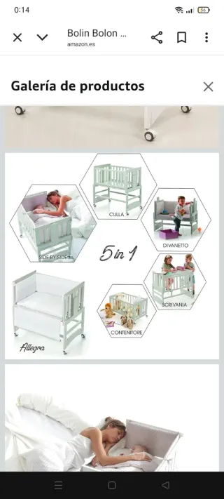 Minicuna colecho 5 en 1