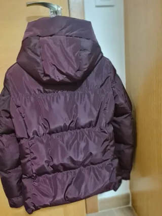 Plumífero mujer burdeos talla M