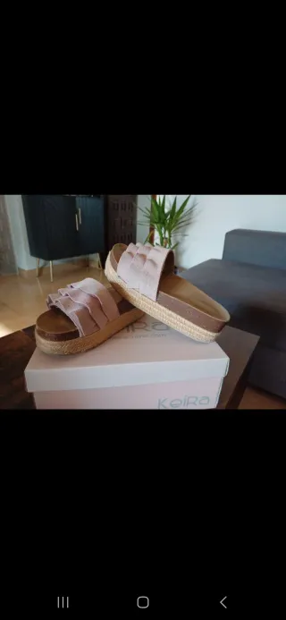 Sandalias Keira Beige/Rosa