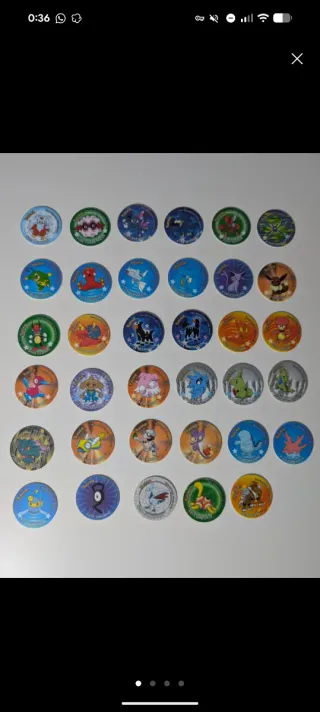 Lote de cromos Pokémon