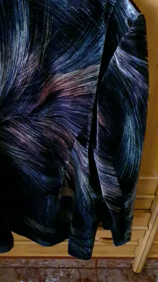 Traje Terciopelo Multicolor Americana y Falda