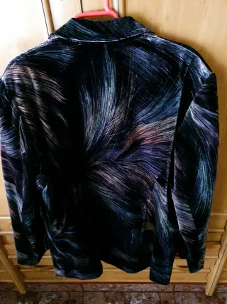 Traje Terciopelo Multicolor Americana y Falda