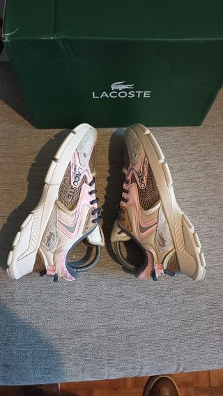 Lacoste L003 Beige y Rosa