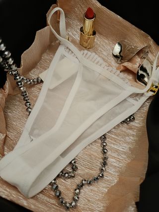 Tanga sexy blanco Talla única