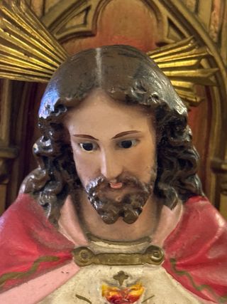 Gran Figura Sagrado Corazón de Jesús Antigua