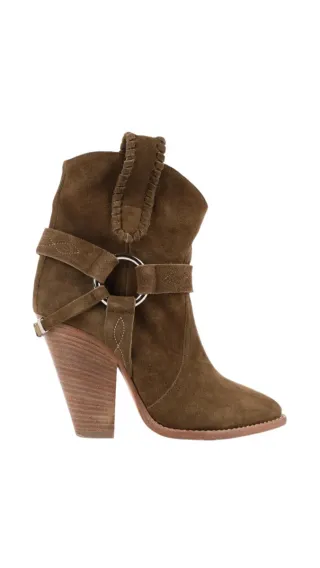Botines Isabel Marant Etoile ante marrones