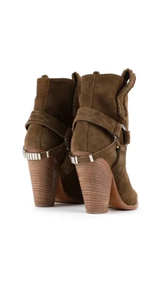 Botines Isabel Marant Etoile ante marrones