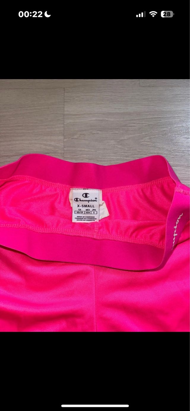 Calções Champion Rosa Tamanho XS