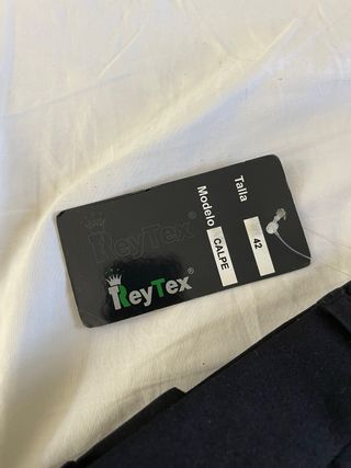Pantalón de traje negro Rey Tex