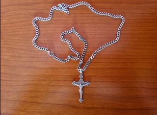 Colgante Jesús Cruz Plata de ley 925