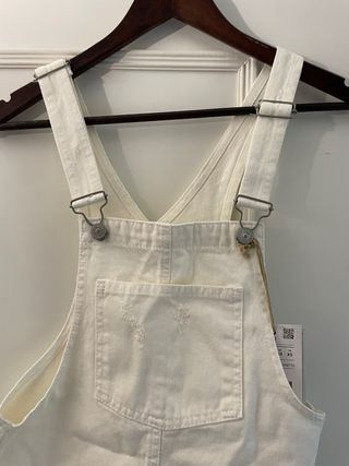 Peto vaquero blanco Pull&Bear