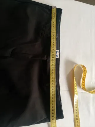 Pantalón Adolfo Domínguez Negro Mujer T-44