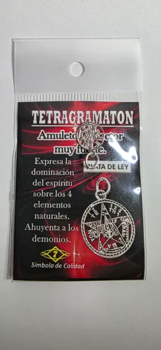 Medalla Tetragramatón Amuleto Protector