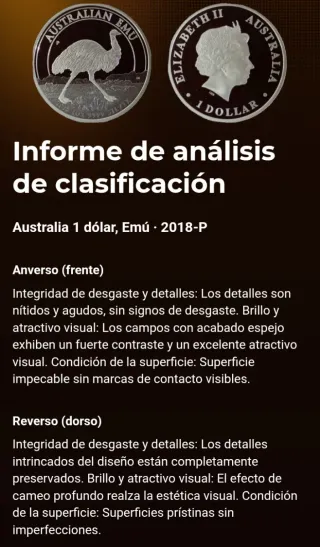 Australia 1 Dólar Emú 2018 Perth Mint