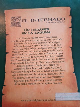 El internado, Un cadáver en la laguna.