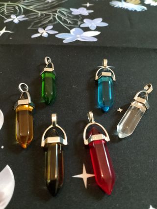 Colgantes péndulos de cristal