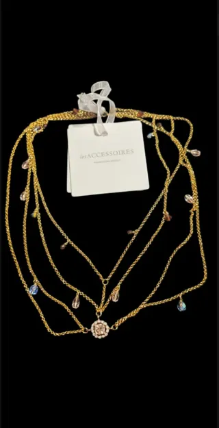 Gargantilla Pronovias Oro Rosa y Cristales