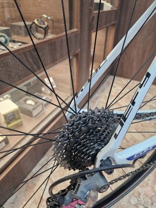 Bicicleta Carretera Giant Def 9 Blanca Carbono Talla L